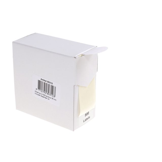 Rillprint - Étiquette 35mm 500 pcs sur rouleau blanc