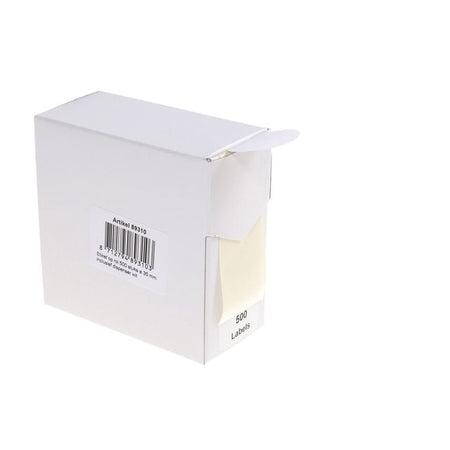 Rillprint -  Etiket 35mm op rol wit 500st