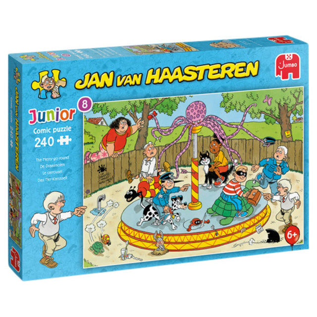 Jan van Haasteren -  Junior 8 De Draaimolen Kinderpuzzel 240 stukjes voor kinderen vanaf 6 jaar