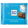 Ritter Sport - Lait alpin au chocolat 100gr | 12 pièces