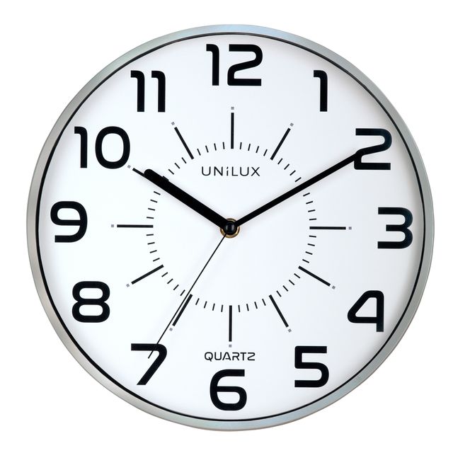 UNILUX - Horloge murale Pop gris