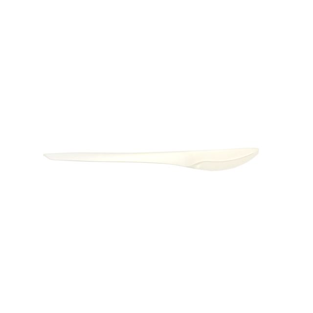 Quantore - Couteau réutilisable CPLA 190mm 50 pièces blanc