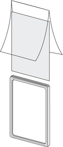 Klika - Couverture pour cadre d'étiquette de prix Din A4 2 faces