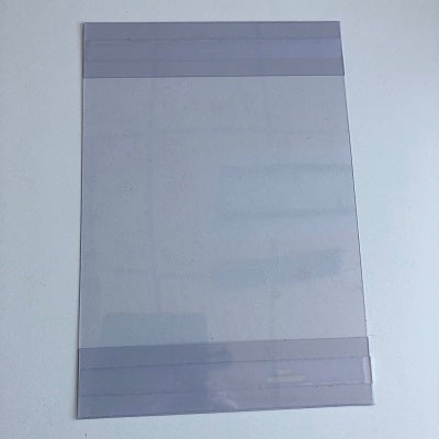 Klika - Porte-cartes en aluminium DIN A4 adhésif vertical 40 pièces