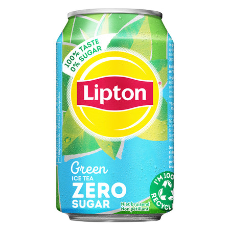 Lipton -  Frisdrank  ice tea green zero blik 330ml
