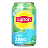 Lipton - Boisson gazeuse Ice Tea vert zéro canette 330ml | 24 pièces