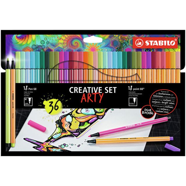 Stabilo - Creative set 8868/36 arty 36st assorti