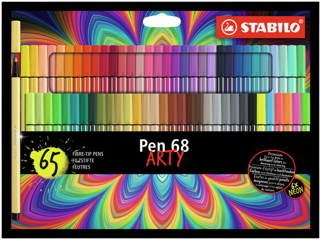 Stabilo - Felt -tip Pen 68/65 Arty M 65st Assorti | 5 pièces