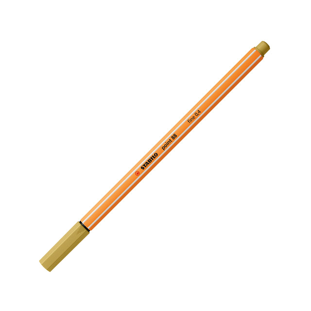 Stabilo -  Fineliner point 88/66 f khaki | 10 stuks