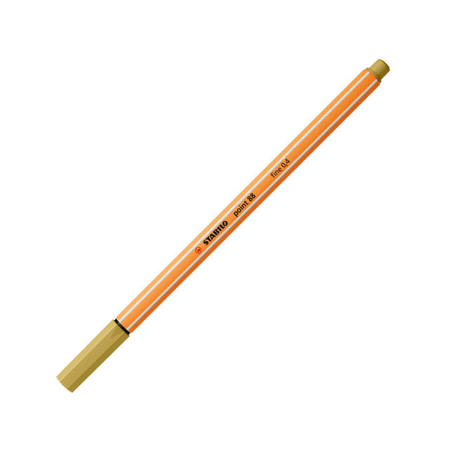 Stabilo - Fineliner point 88/66 f khaki | 10 stuks