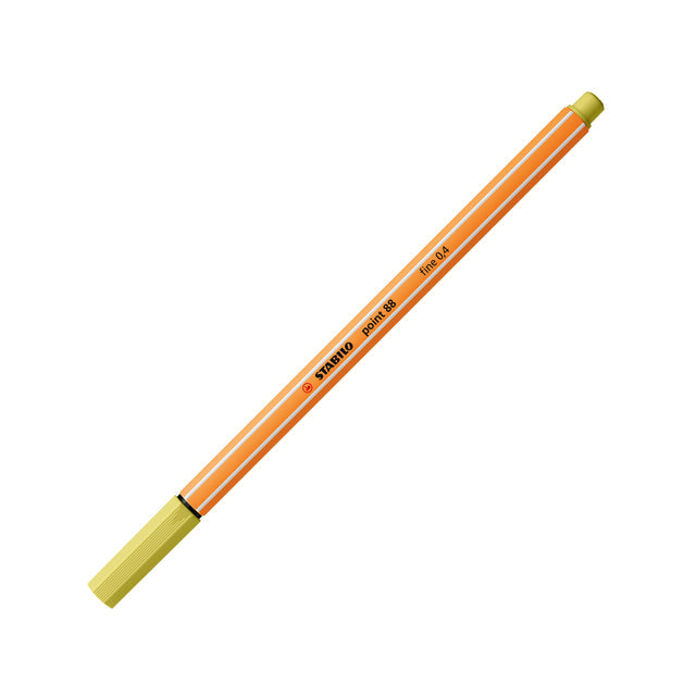 Stabilo - Fineliner point 88/67 f mosterd | 10 stuks