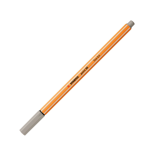 Stabilo -  point 88, premium fineliner 0.4 mm, warm grijs, per stuk
