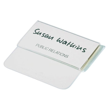 Durable -  Badge  met insteektong 40x75mm