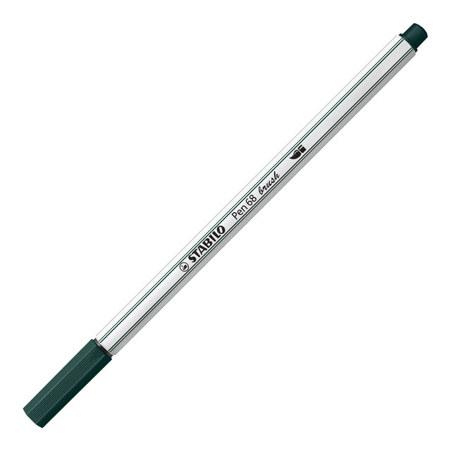 Stabilo - Brushstick Pen 568/63 vert terre | 10 pièces