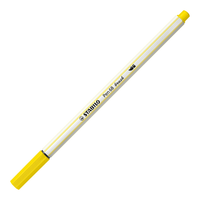 Stabilo - Brushstick Pen 568/24 jaune citron | 10 pièces