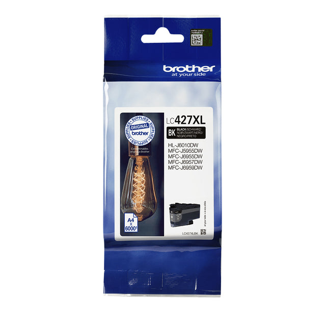 Brother - Tintenpatrone LC-427XLBK schwarz | 5 Stück