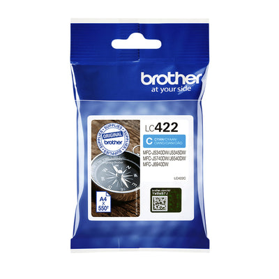 Brother - Tintenpatrone LC-422C blau | 5 Stück