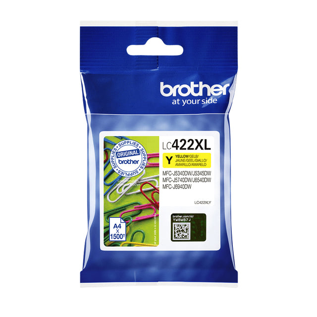 Brother -  Inktcartridge LC-422XLY geel | 5 stuks
