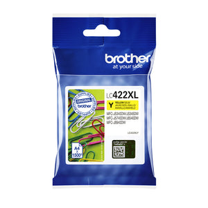 Brother - Cartouche d'encre LC-422XLY jaune | 5 pièces