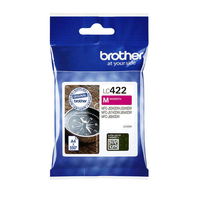 Brother -  Inktcartridge  lc-422m rood | 5 stuks