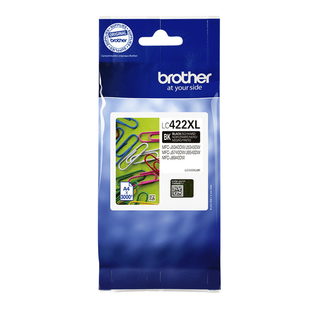 Brother - Cartouche d'encre LC-422XLBK noire
