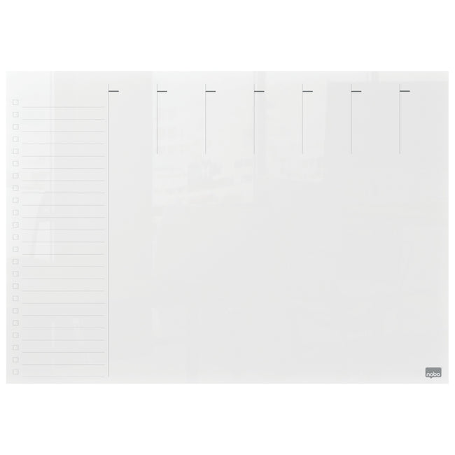 Nobo -  Weekplanner transparant acryl A4