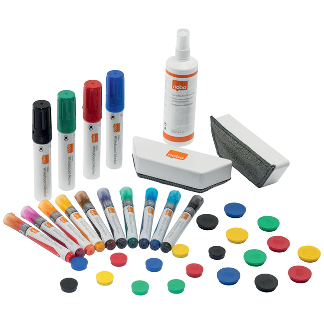 Nobo - Kit d'accessoires pour tableau blanc Move Measure 37 pièces
