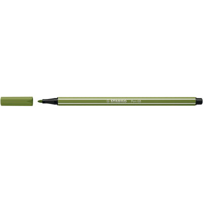 Stabilo - Filzstift Pen 68/35 medium moosgrün | 10 Stück