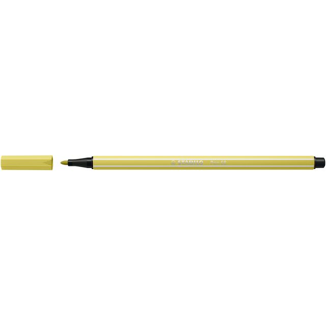 Stabilo -  Viltstift pen 68/67 m mosterd | 10 stuks