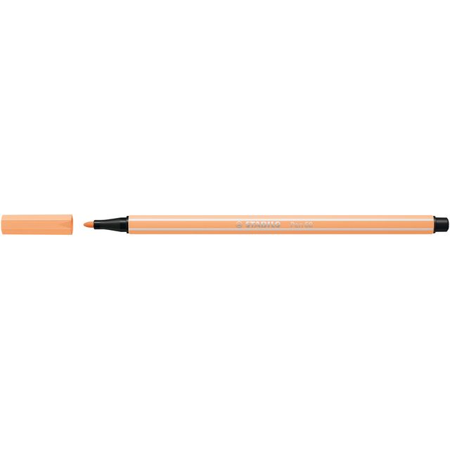Stabilo - Feutre 68/25 moyen orange pastel | 10 pièces