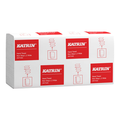 Katrin - Handtuch mit Falten, 2-lagig, 240 x 320 mm, 25 x 120 Blatt, weiß, 61549