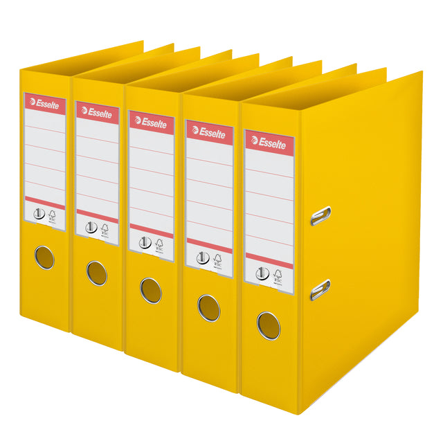 Esselte - Ordner No 1 Power PP 75 mm jaune 5 pièces