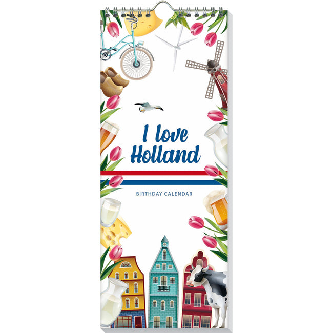 Interstat -  Verjaardagskalender I Love Holland | 5 stuks