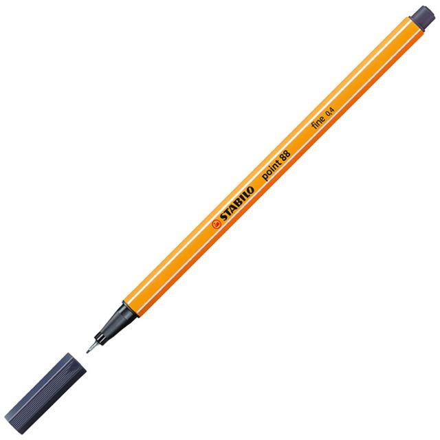 STABILO - Fineliner pointe 88/98 fin gris de Payne