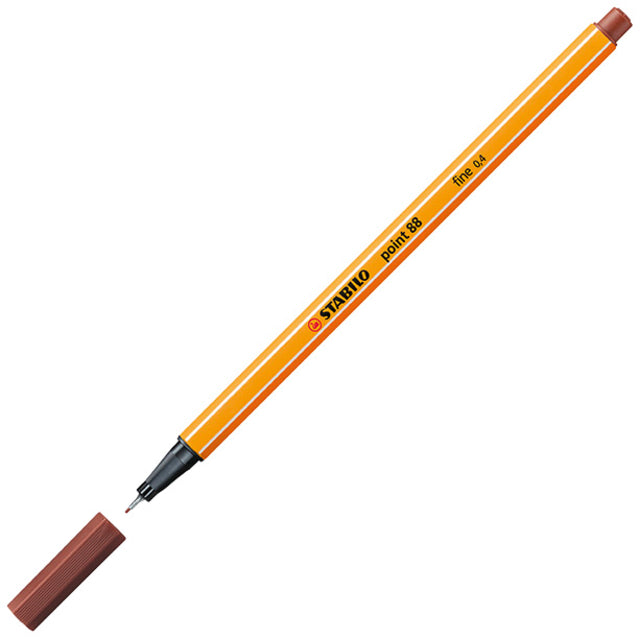 Stabilo - Fineliner Point 88/75 F Sienna | 10 pièces