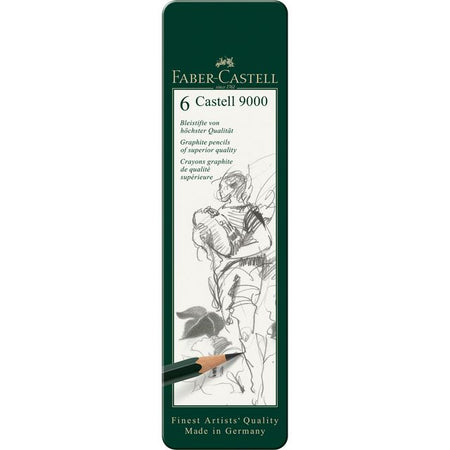 Faber Castell -  Potlood faber-castell 9000 6 hardheden