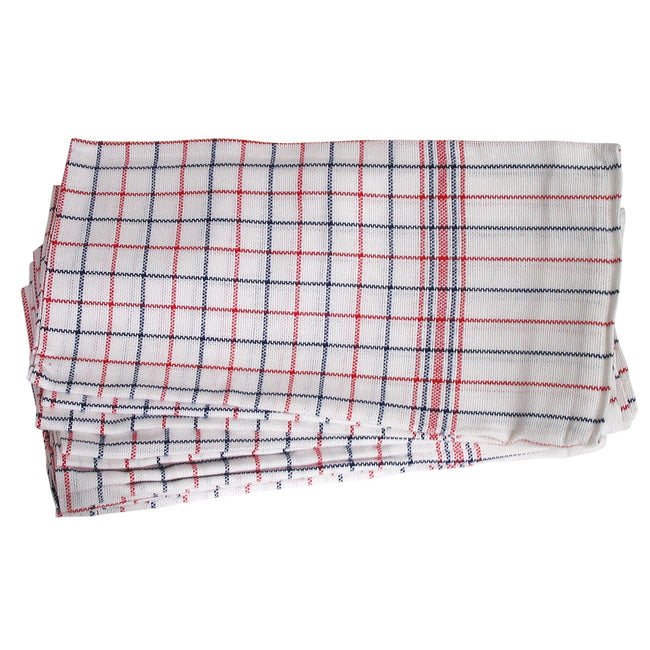 Cleaninq -  Theedoek nationale ruit ca 65x65cm 6st