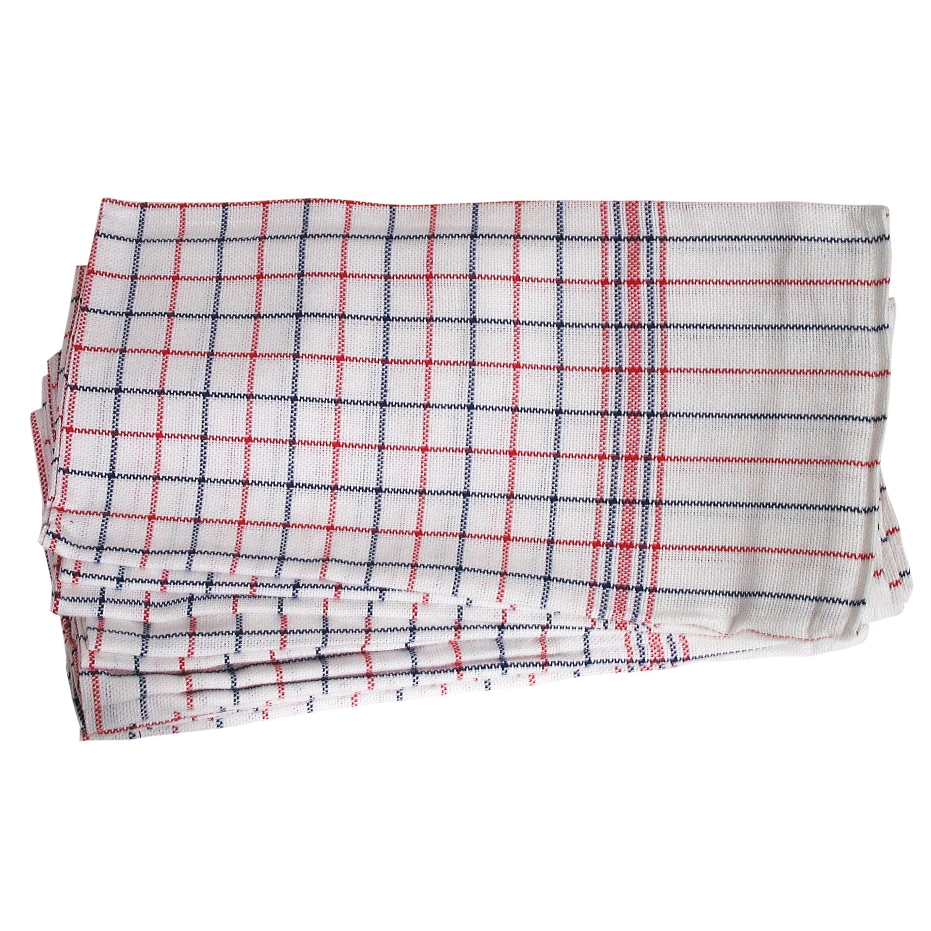 Cleaninq - Torchon chèque national 65x65cm 6 pièces