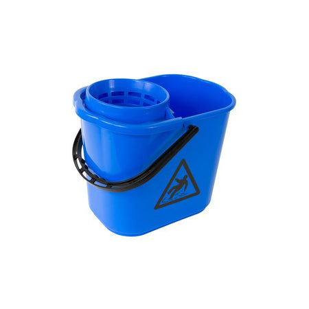 Cleaninq -  Mopemmer spaans  met korf 12l blauw