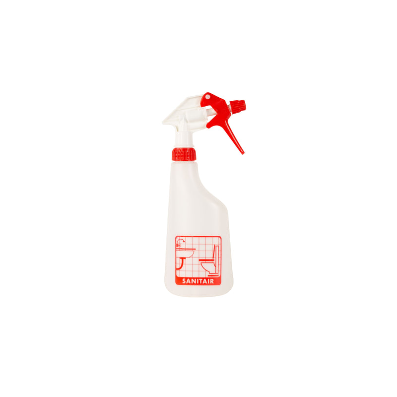 Cleaninq - Flacon pulvérisateur 600ml vide avec logo sanitaire | 12 pièces