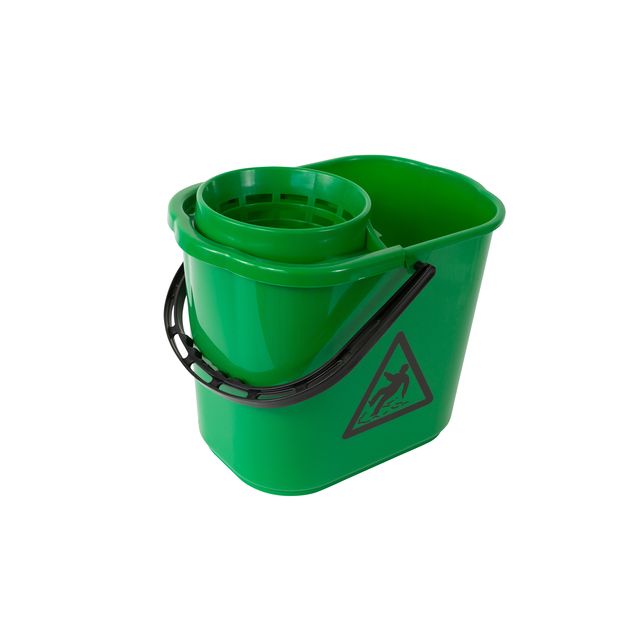 Cleaninq -  Mopemmer met korf 12 ltr groen
