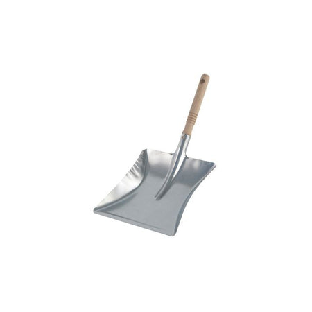 Cleaninq - Pelle à poussière manche en bois galvanisé 23x21 cm
