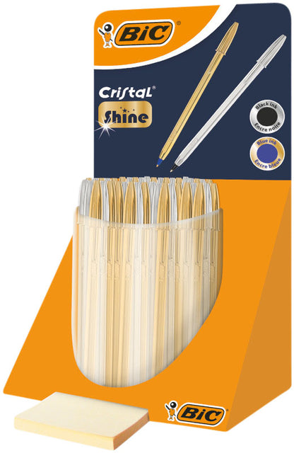 Bic - Stylo bille cristal m or et argent