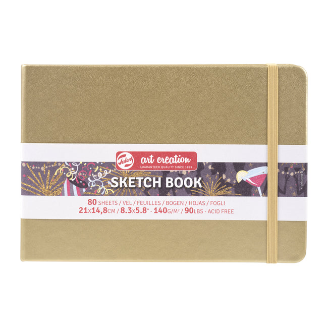 Talens Art Creation - Carnet de croquis Art Creation 80 feuilles blanches 140gr 210x150mm or blanc