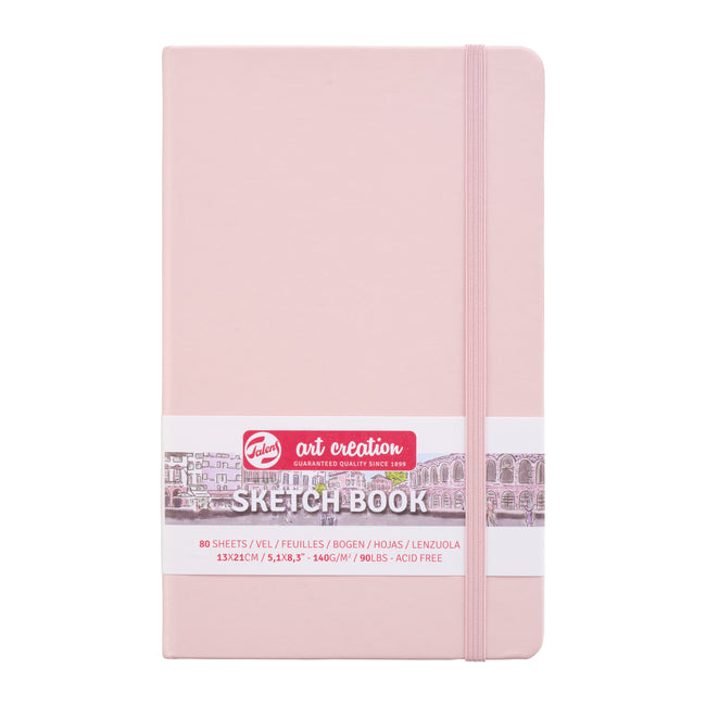 Talens Art Creation - Carnet de croquis Art Creation 80 feuilles blanches 140gr 130x210mm rose