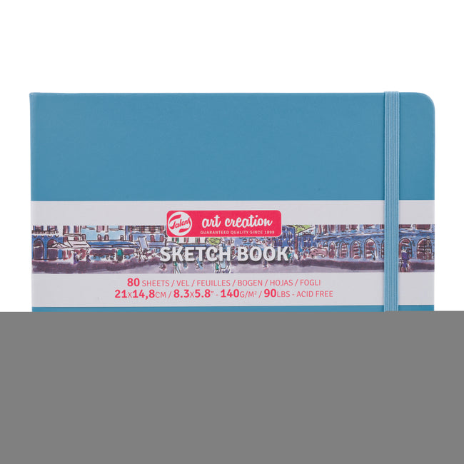 Talens Art Creation - Carnet de croquis Art Creation 80 feuilles blanches 140gr 210x150mm bleu