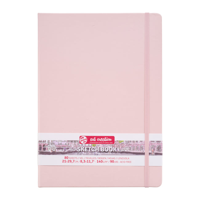 Talens Art Creation - Carnet de croquis Art Creation 80 feuilles blanches 140gr 210x300mm rose | 5 pièces