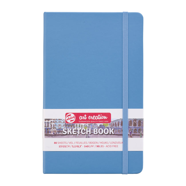 Talens Art Creation - Carnet de croquis Art Creation 80 feuilles blanches 140gr 130x210mm bleu