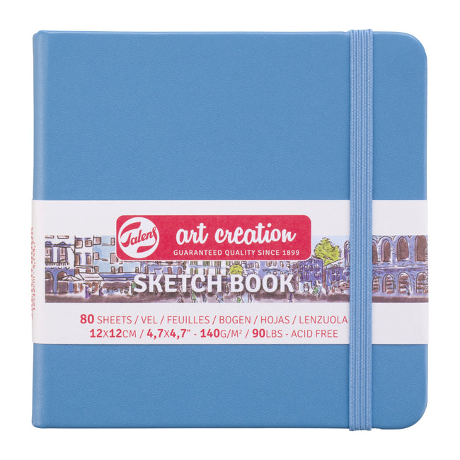 Talens Art Creation - Skizzenbuch Art Creation 80 weiße Blätter 140gr 120x120mm blau | 5 Stück