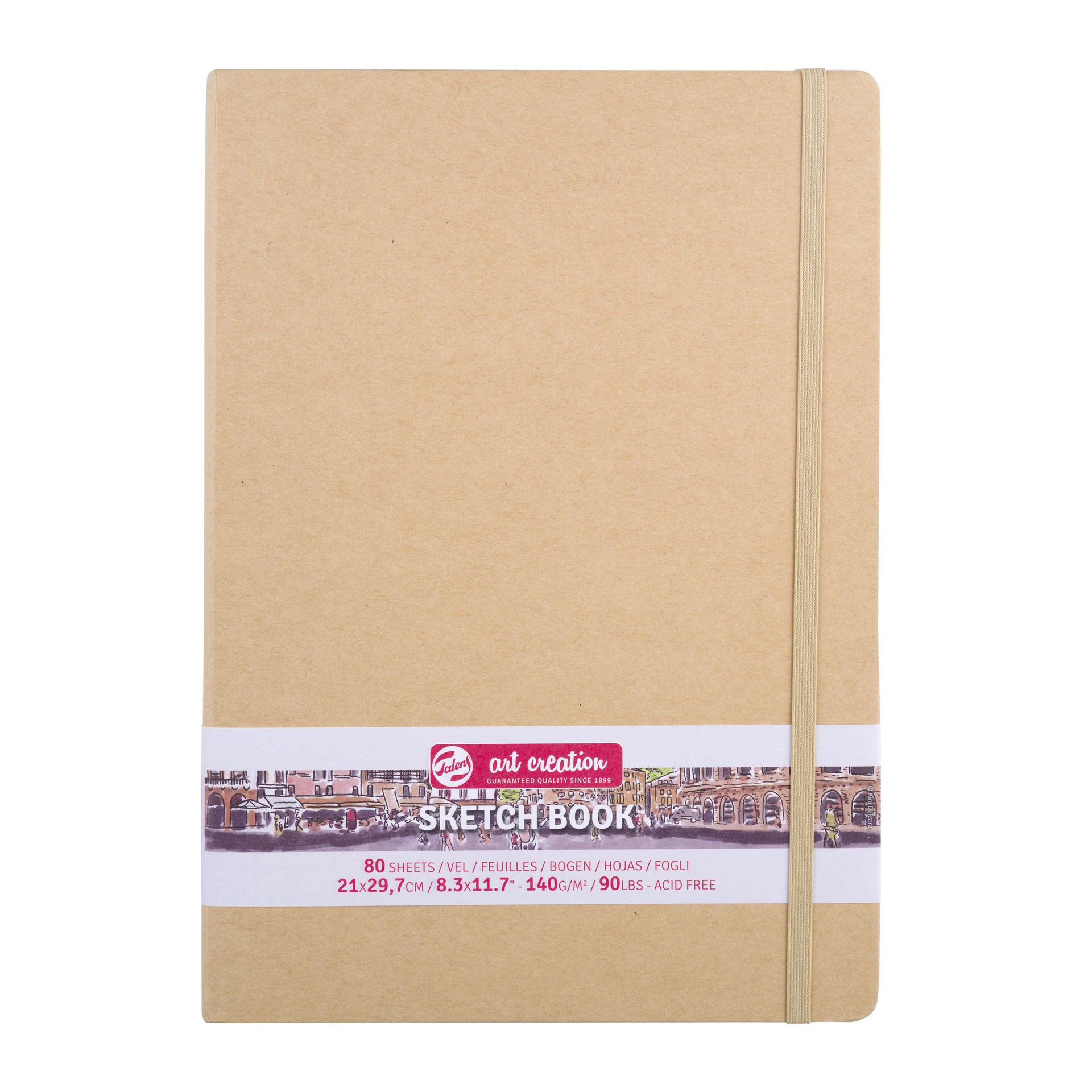 Talens Art Creation - Skizzenbuch Art Creation 80 weiße Blätter 140gr 210x300mm Kraft | 5 Stück